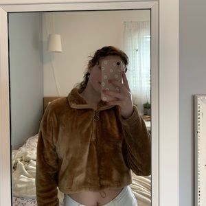 Urban Planet fuzzy half zip sweatshirt